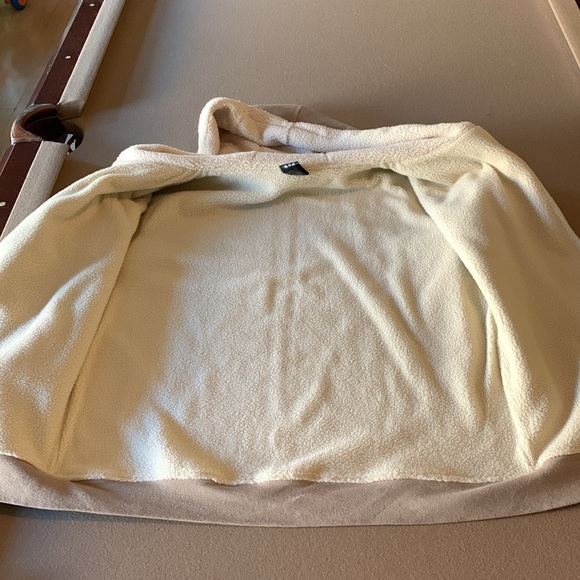 RevelStoke Fleece Hoodie Jacket Full Zip Cotton Blend - Tan - Men's Large - Picture 10 of 12